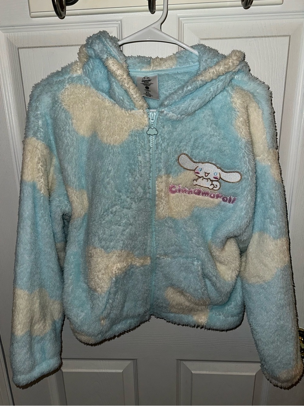 Girls Cinnamoroll Plush Hoodie